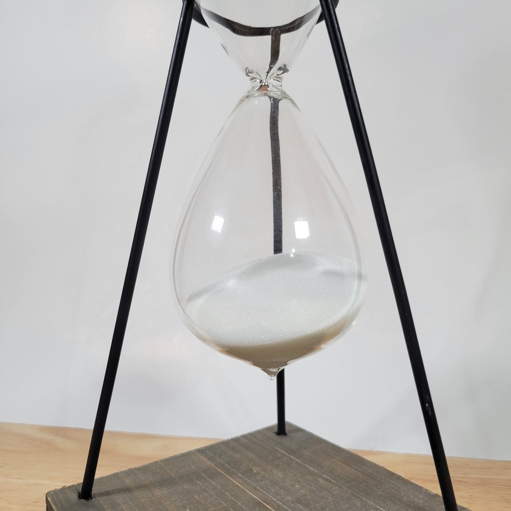 Rustic Hour Glass Decor Farmhouse Decoration - Picture 2 of 4